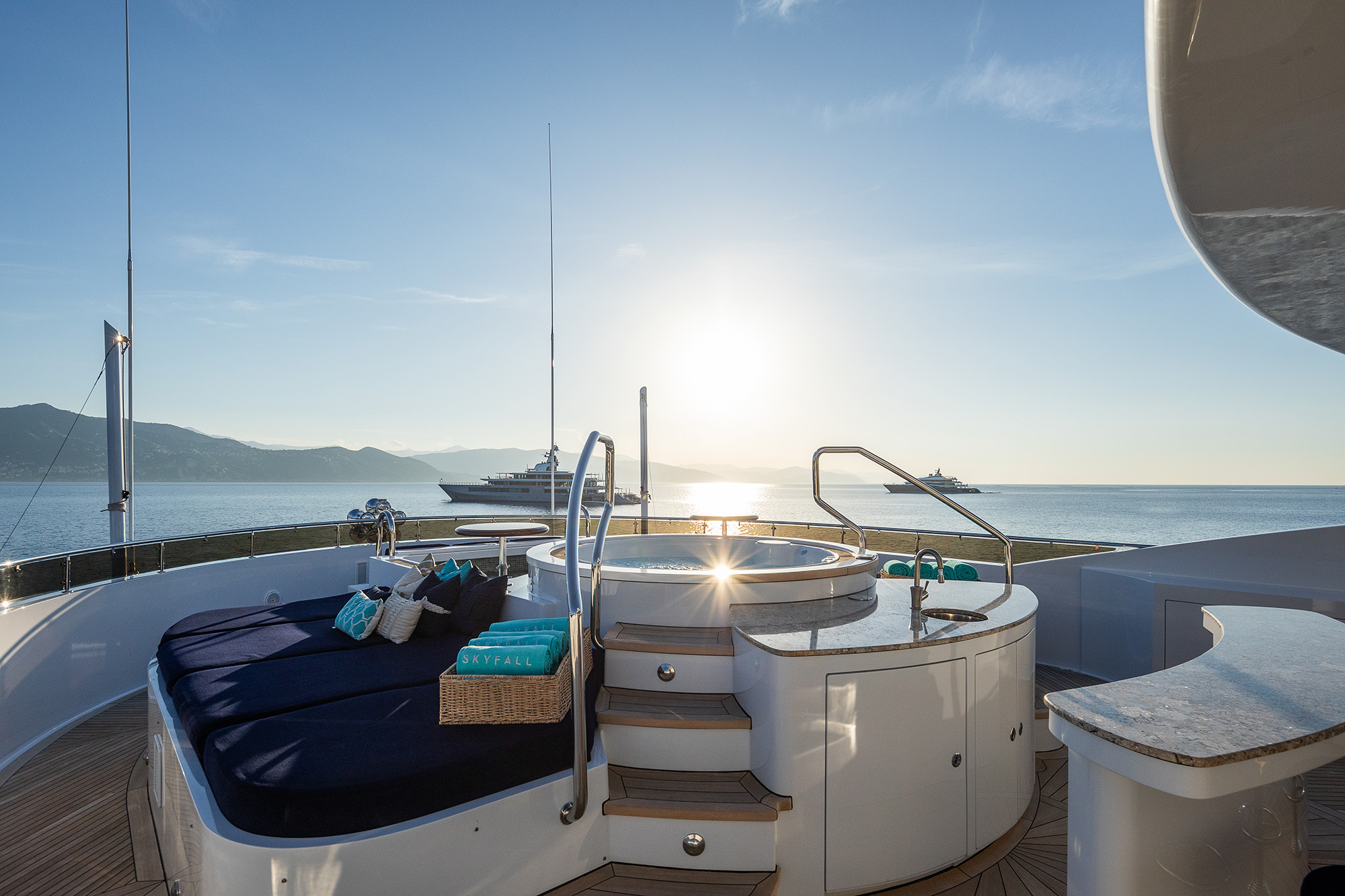 Skyfall Yacht Sundeck